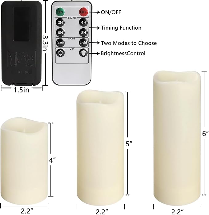 24 Waterproof Outdoor Flameless Candles, photo 3 of 5