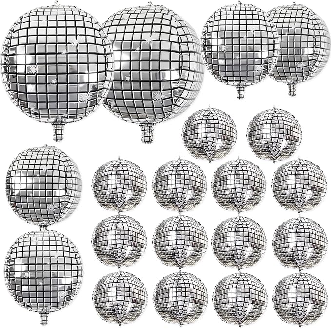 Disco Foil Ball Balloons, photo 5 of 5