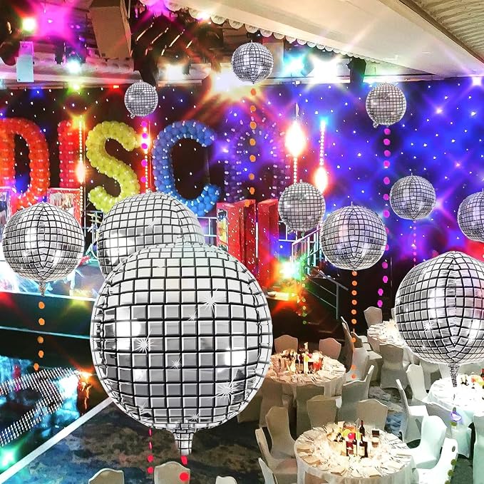Disco Foil Ball Balloons, photo 4 of 5