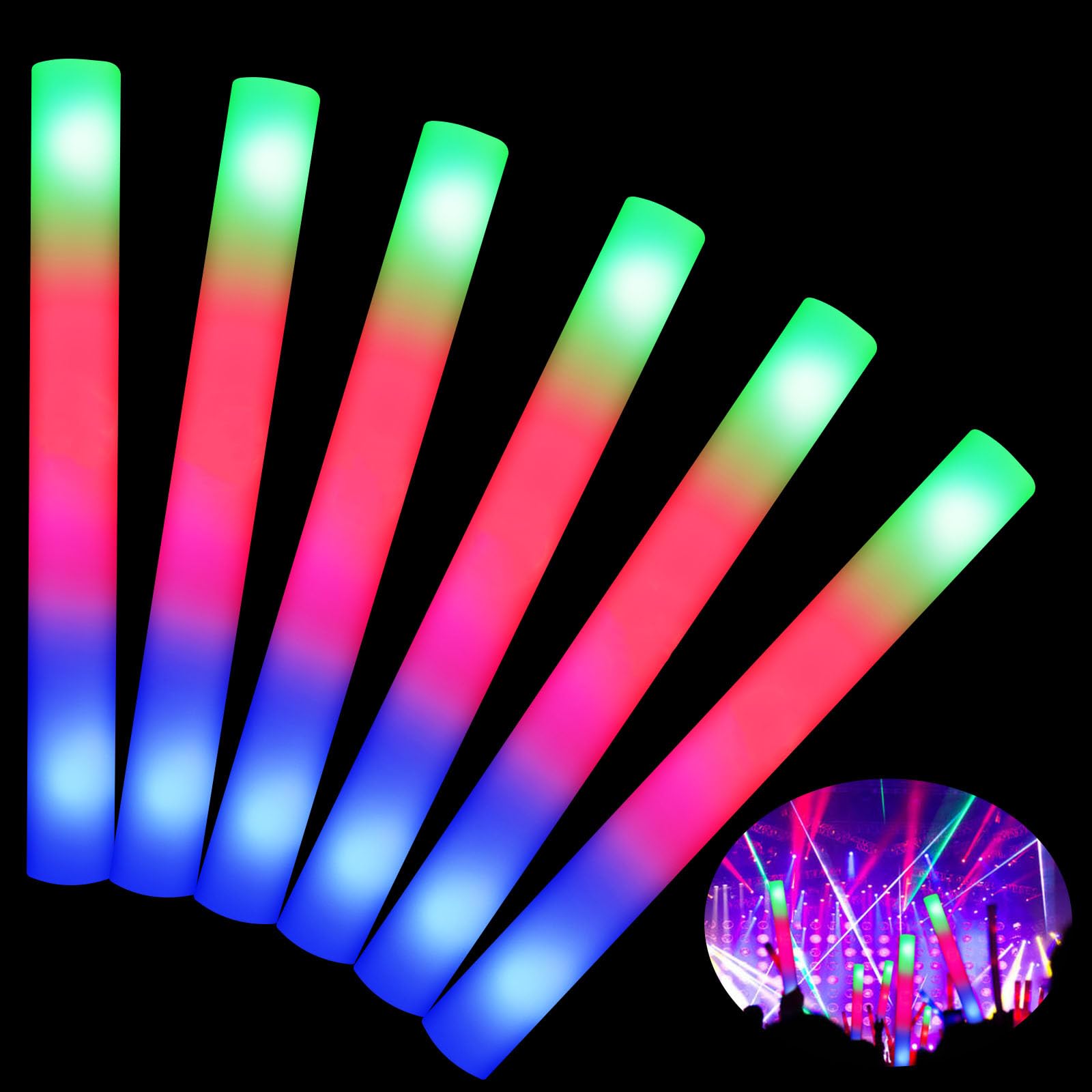 Foam Light up Sticks 10 Pack